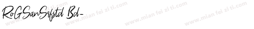 RoGSanSrfstd Bd字体转换